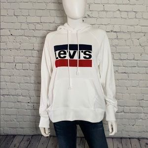 Levi’s Graphic White Sweatshirt Hoodie Medium